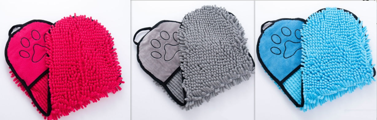 Colored Microfiber Pet Bath Towels