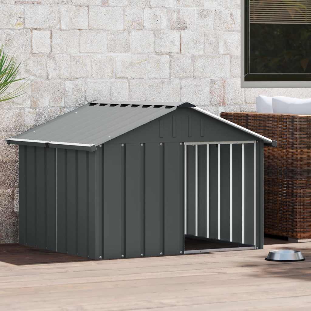 Galvanized Steel Outdoor Dog Kennel