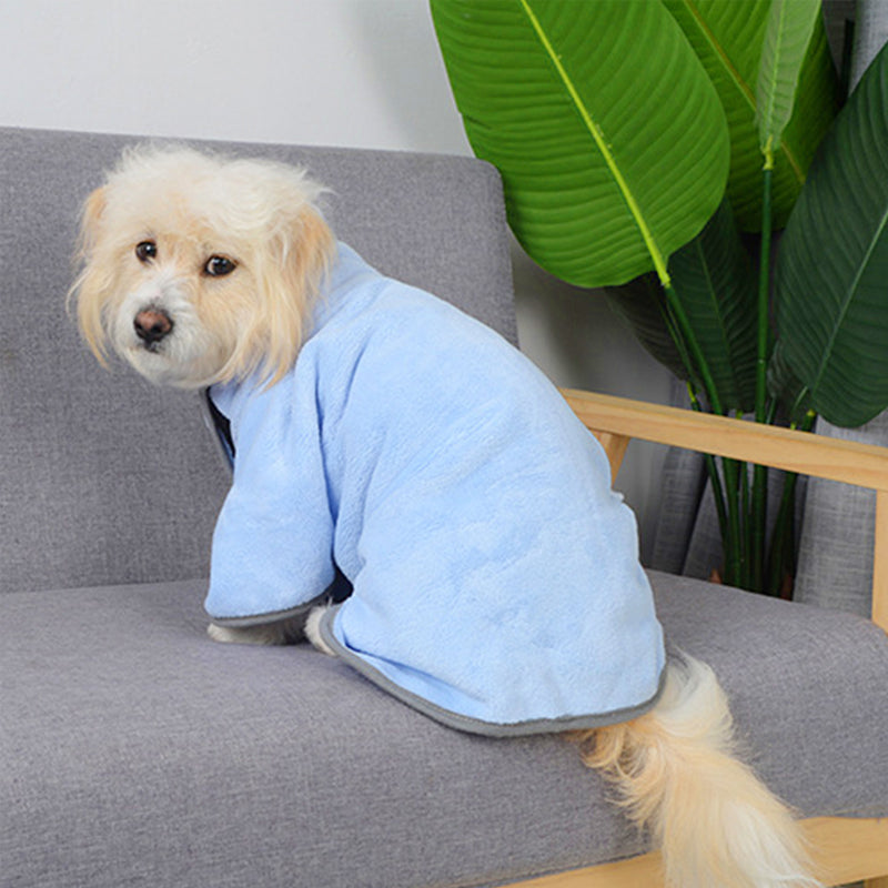Colored Microfiber Pet Bathrobe