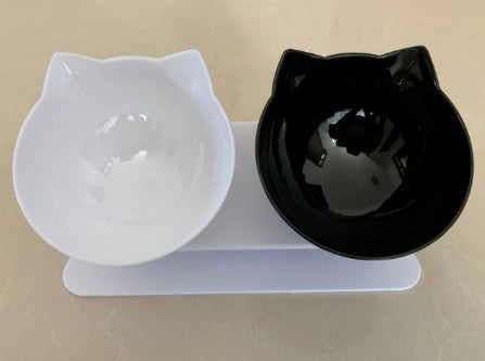 Modern Oblique Pet Feeding Bowls