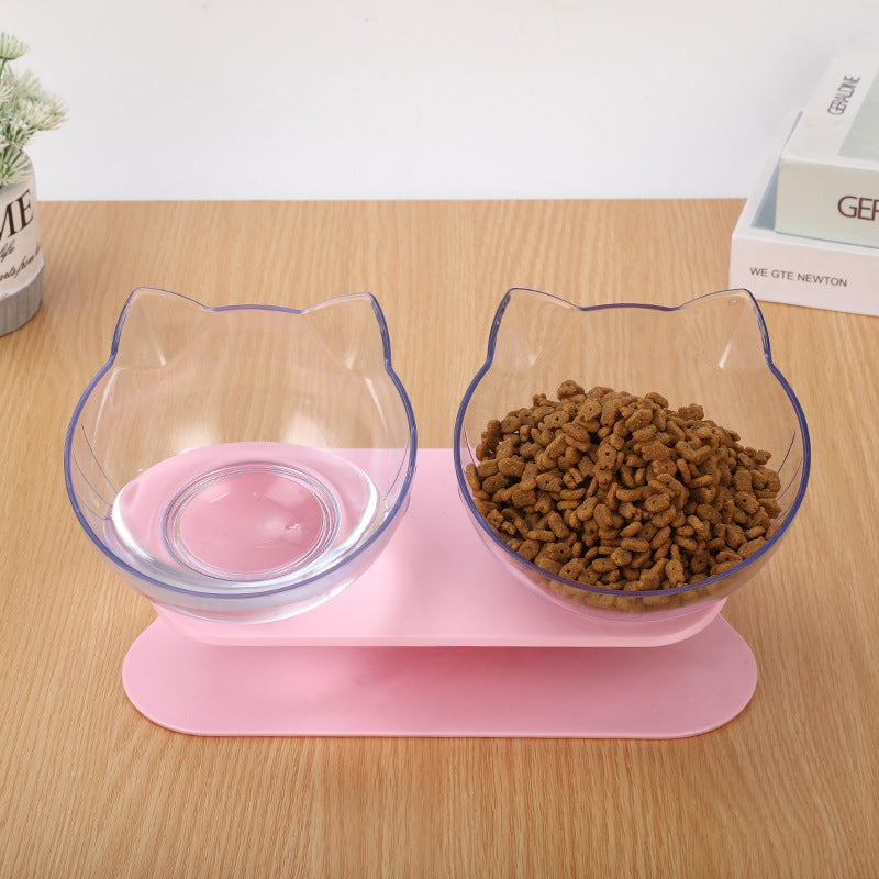 Modern Oblique Pet Feeding Bowls