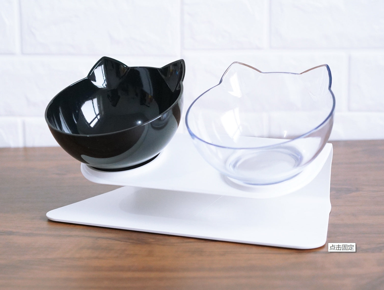 Modern Oblique Pet Feeding Bowls