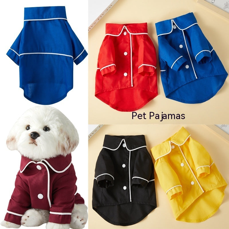 Cloth Colored Pet Pajamas