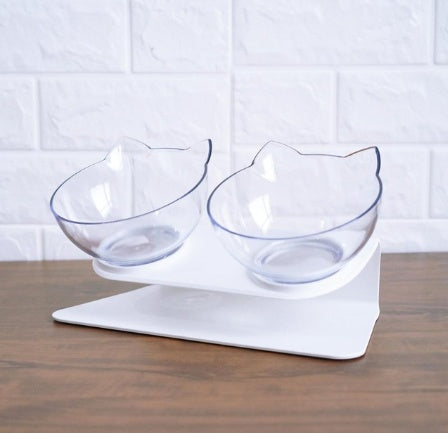 Modern Oblique Pet Feeding Bowls