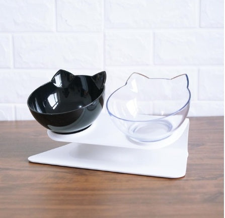 Modern Oblique Pet Feeding Bowls