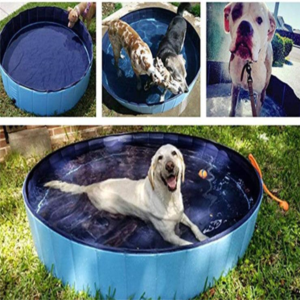 Foldable Pet Swimming Pools W/ Multiple Sizes