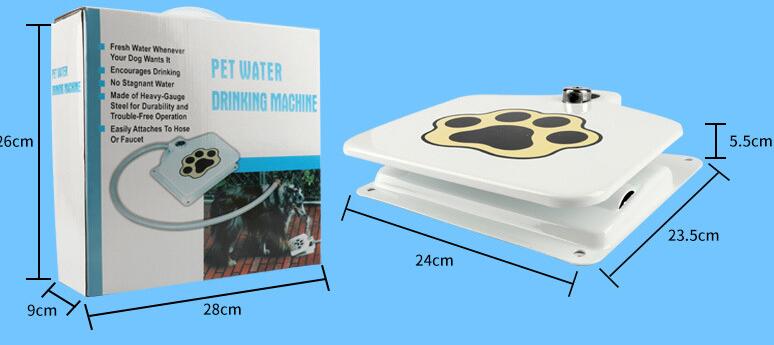 Outdoor Pet Water Fountain Pressure Plate