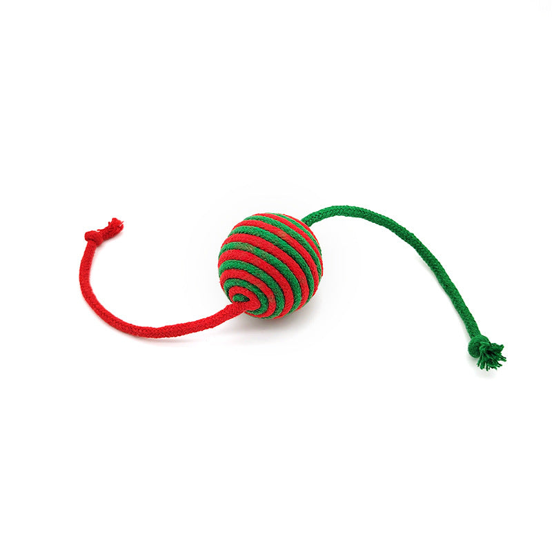 Christmas Rope Ball For Cats