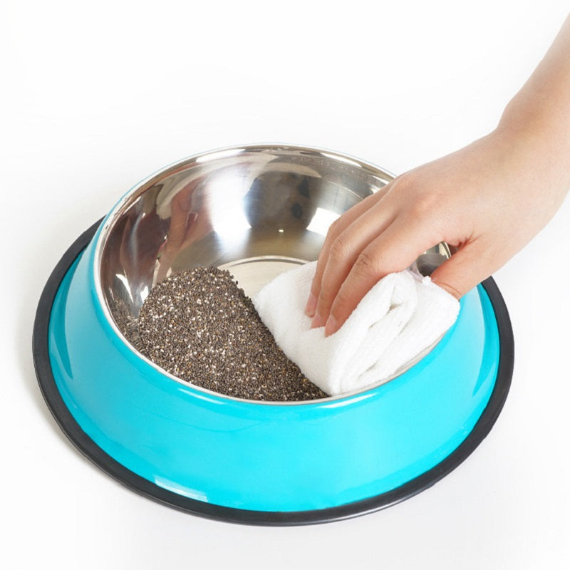 Colored Stainless Steel Feeding Bowls W/ Multiple Sizes and Colors