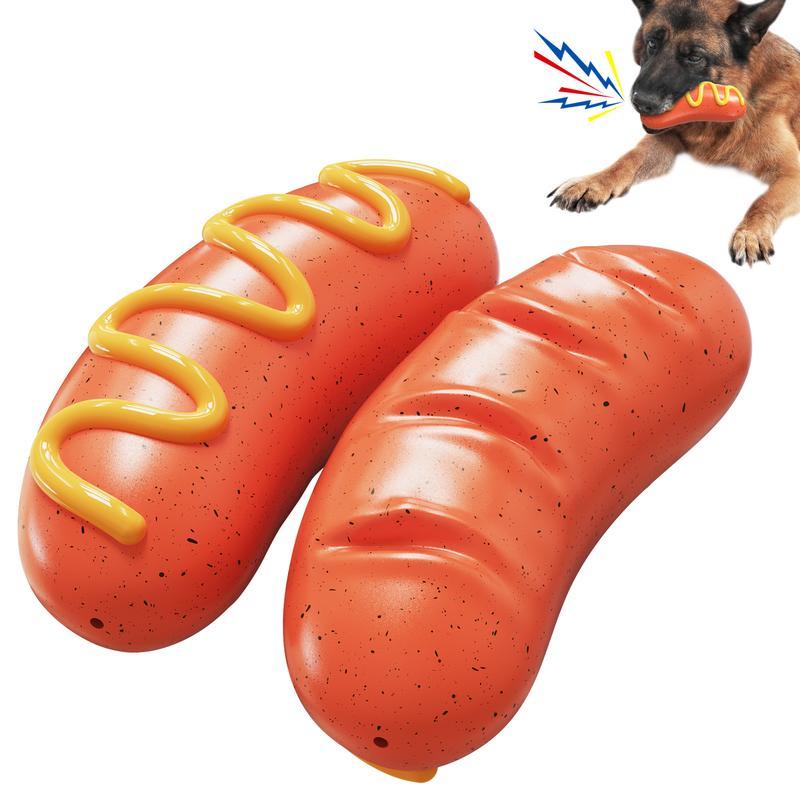 Aggressive Chewer Hot Dog Toy