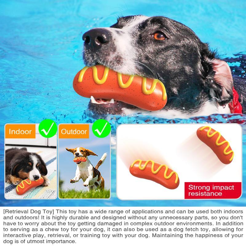 Aggressive Chewer Hot Dog Toy