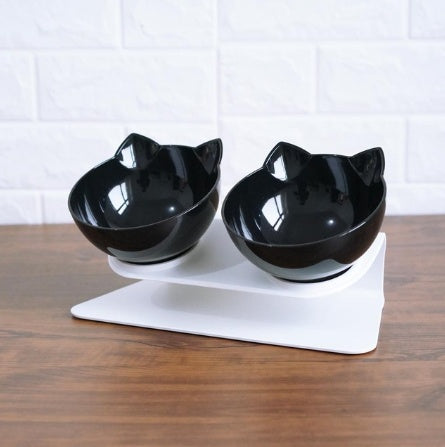 Modern Oblique Pet Feeding Bowls