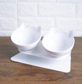 Modern Oblique Pet Feeding Bowls