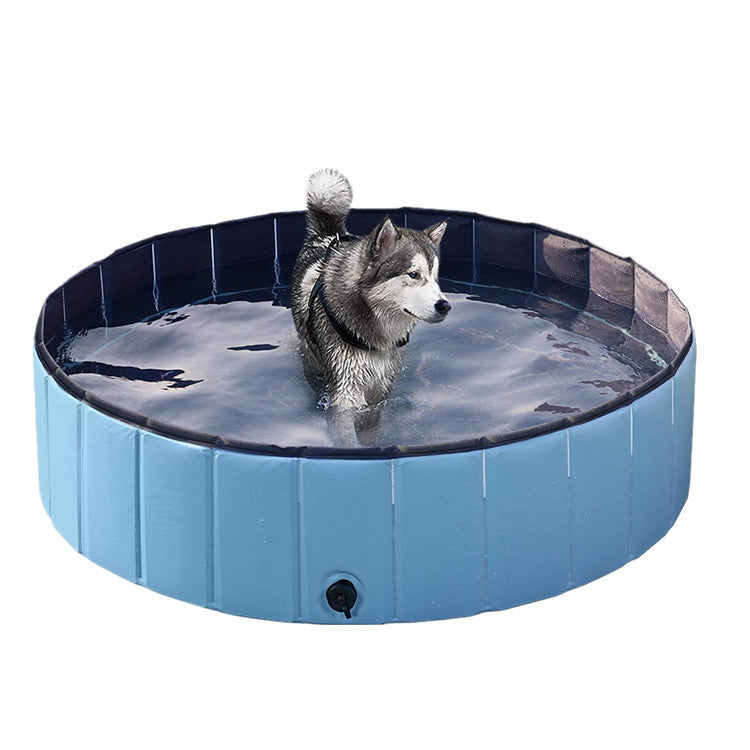 Foldable Pet Swimming Pools W/ Multiple Sizes