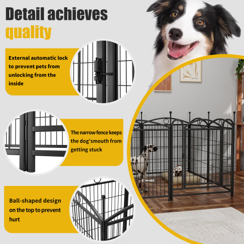 32 Inch 8 Panel Metal Outdoor Pet Playpen