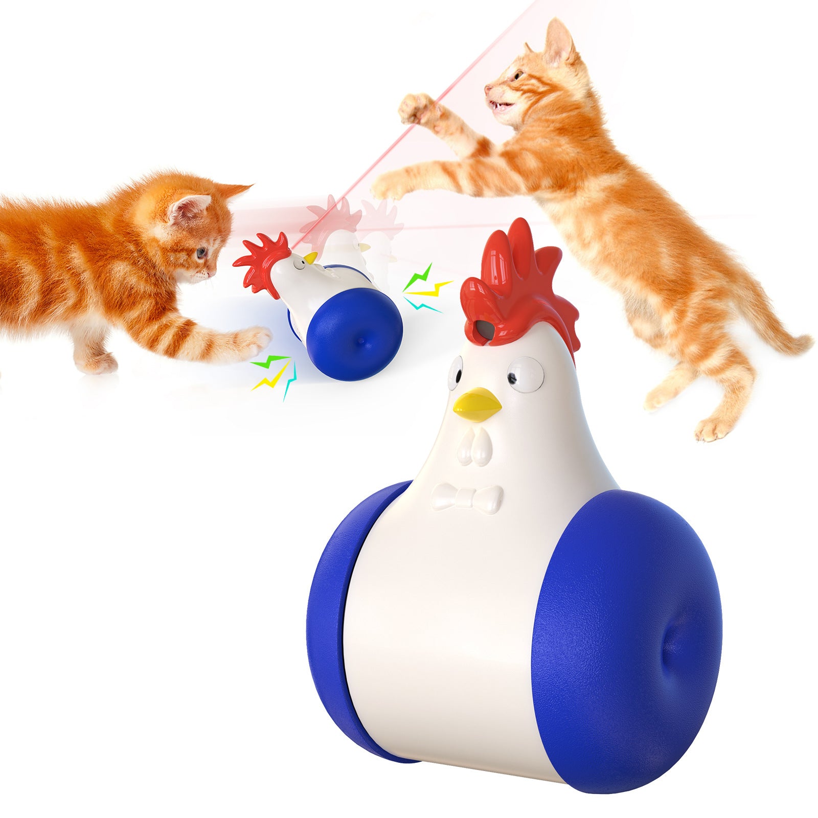 Colored Chicken Laser Cat Toys