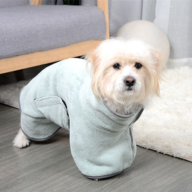 Colored Microfiber Pet Bathrobe