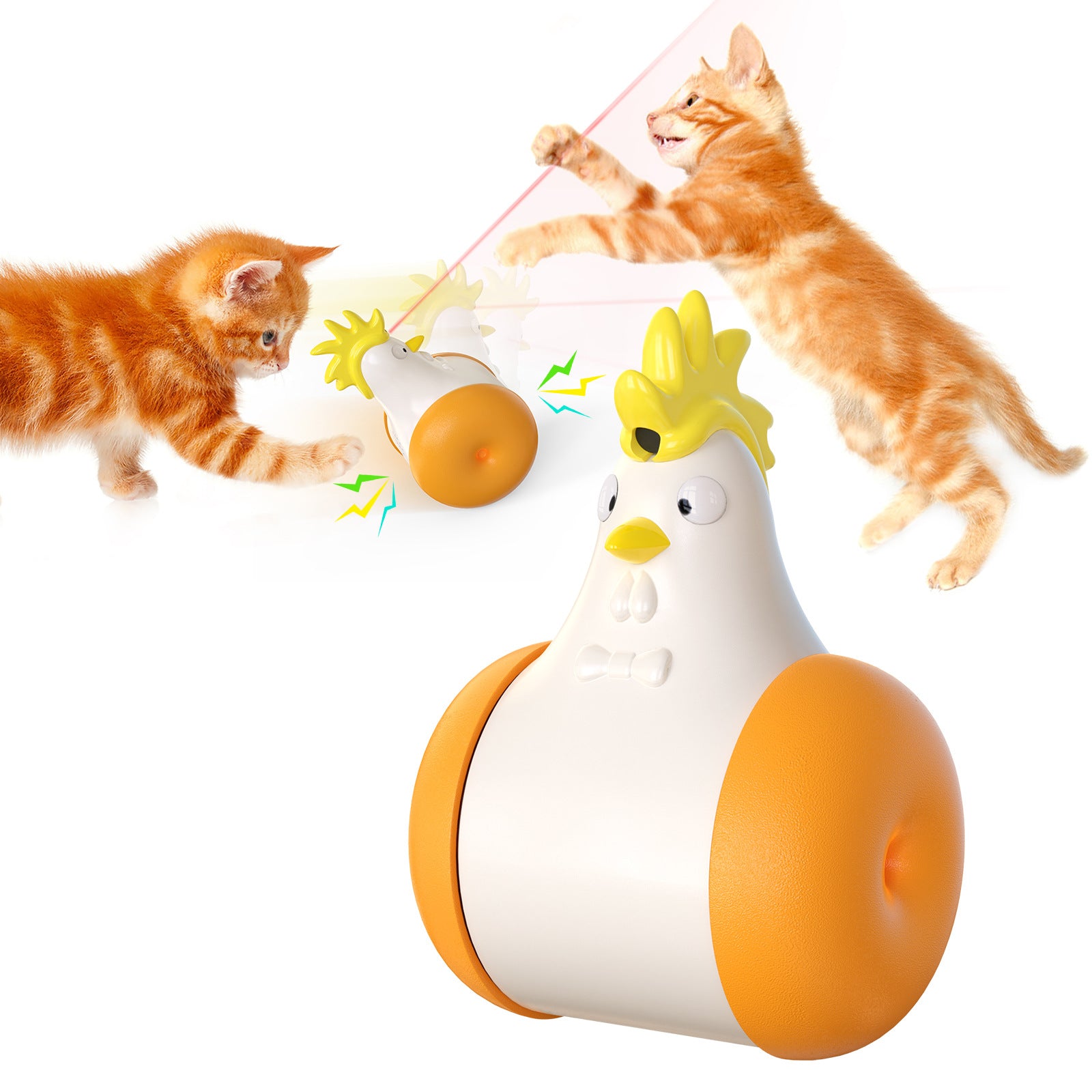 Colored Chicken Laser Cat Toys