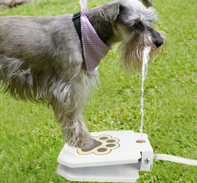 Outdoor Pet Water Fountain Pressure Plate