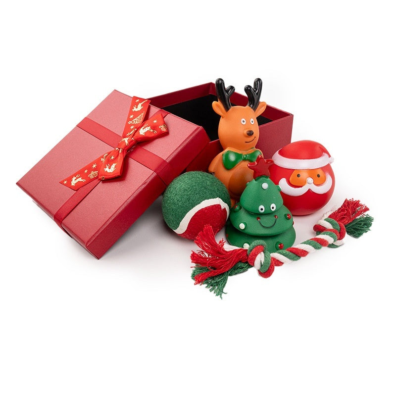 Christmas Bite-Resistant Toy Set