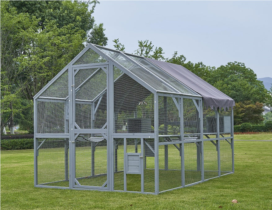 Outdoor Cat House W/ Upgraded Waterproof Cover