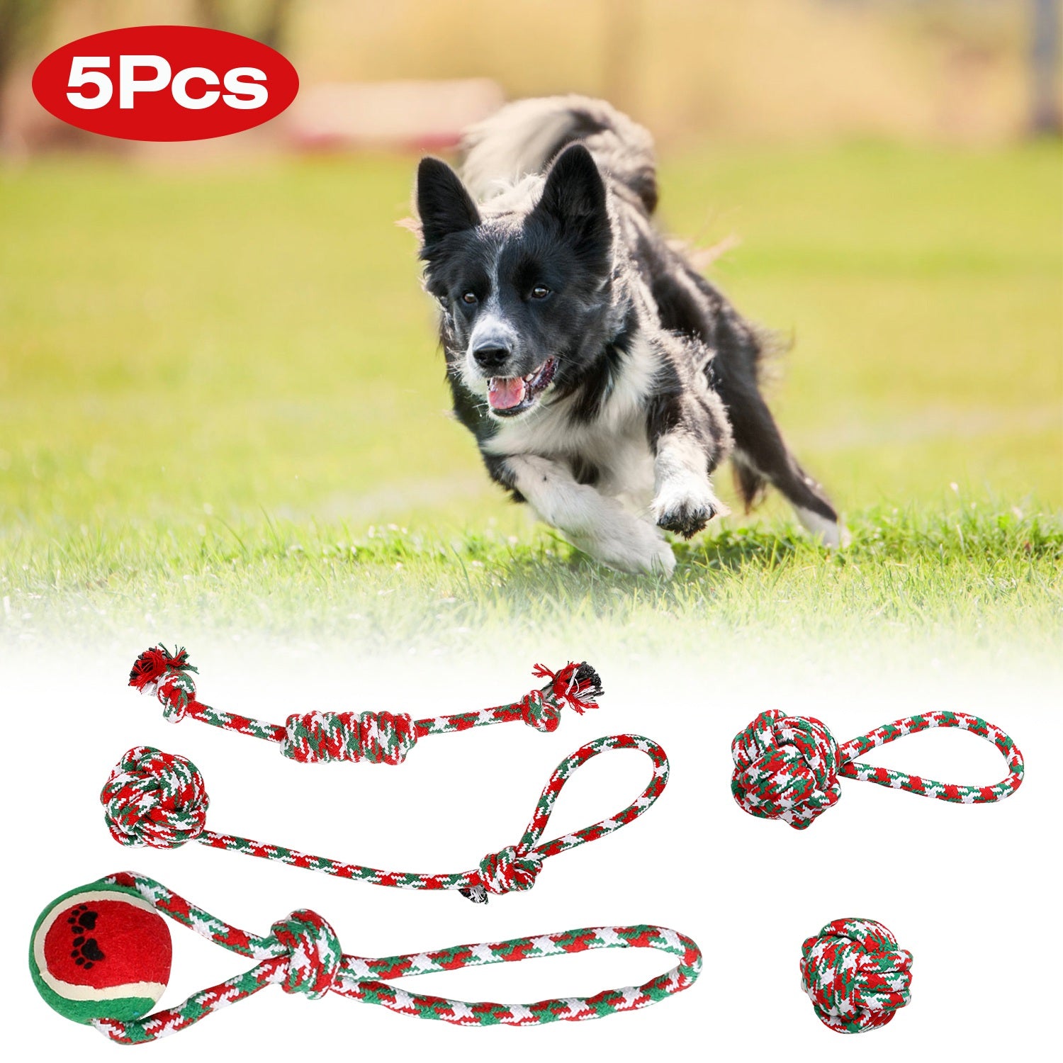 Christmas Rope Toy for Dogs