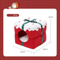Christmas Enclosed Pet Bed