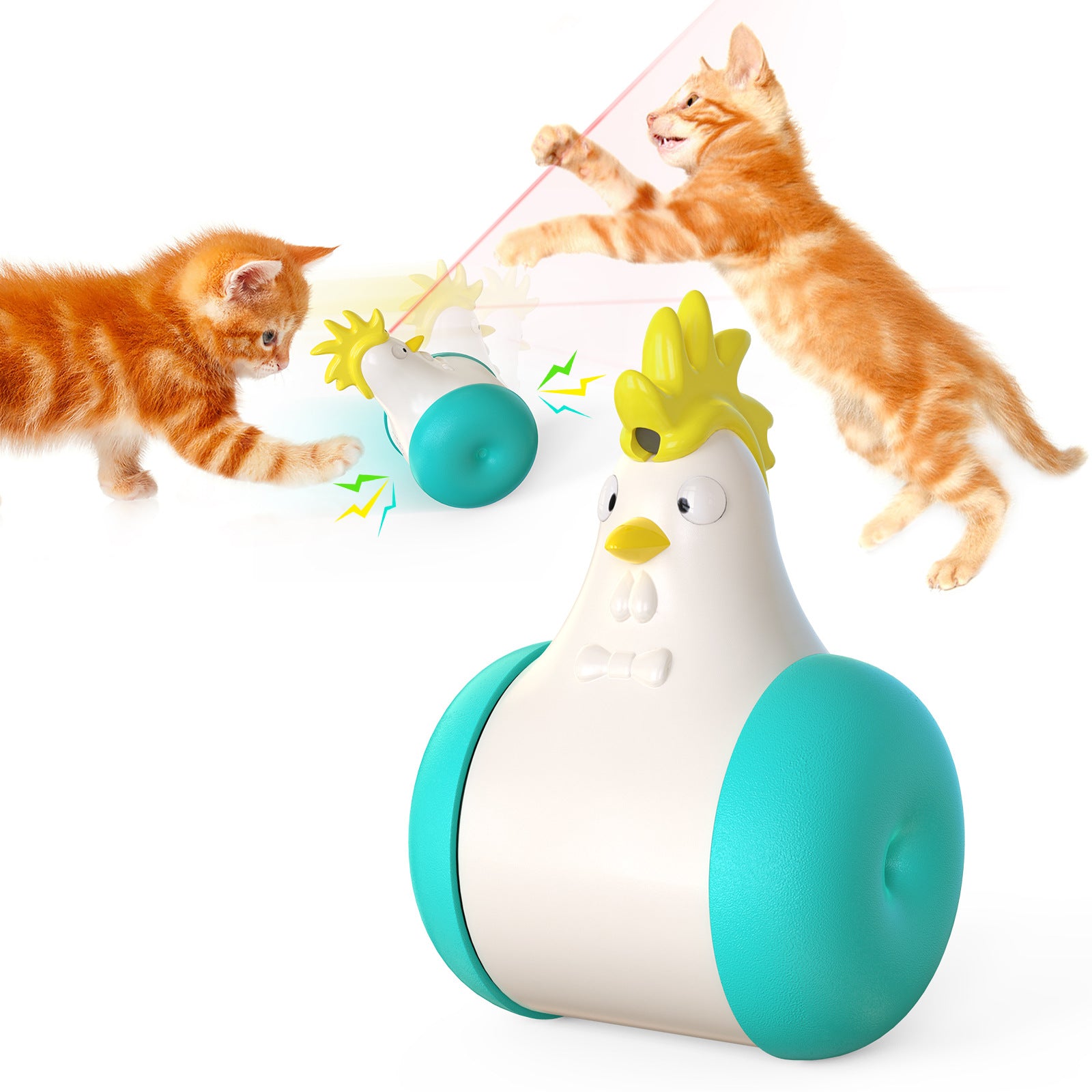 Colored Chicken Laser Cat Toys
