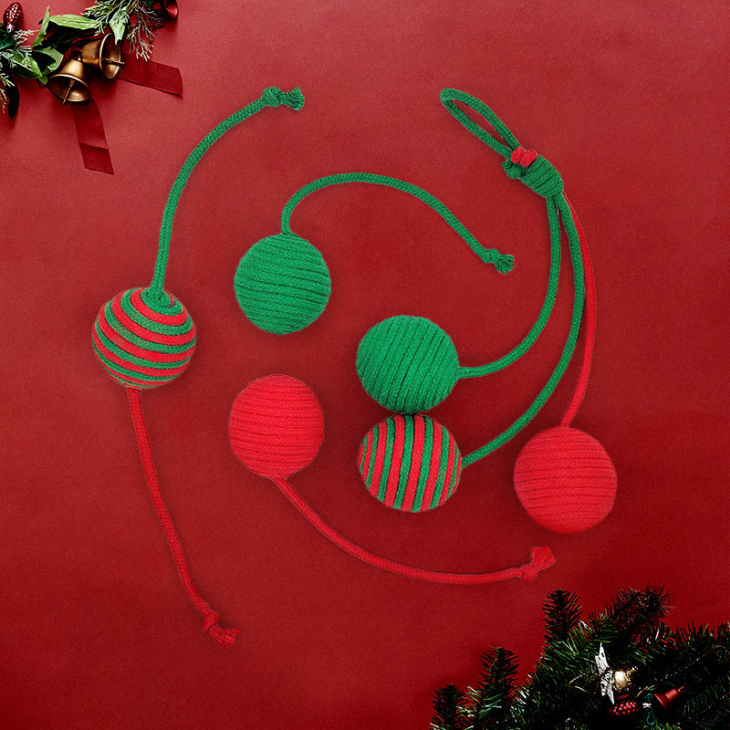 Christmas Rope Ball For Cats